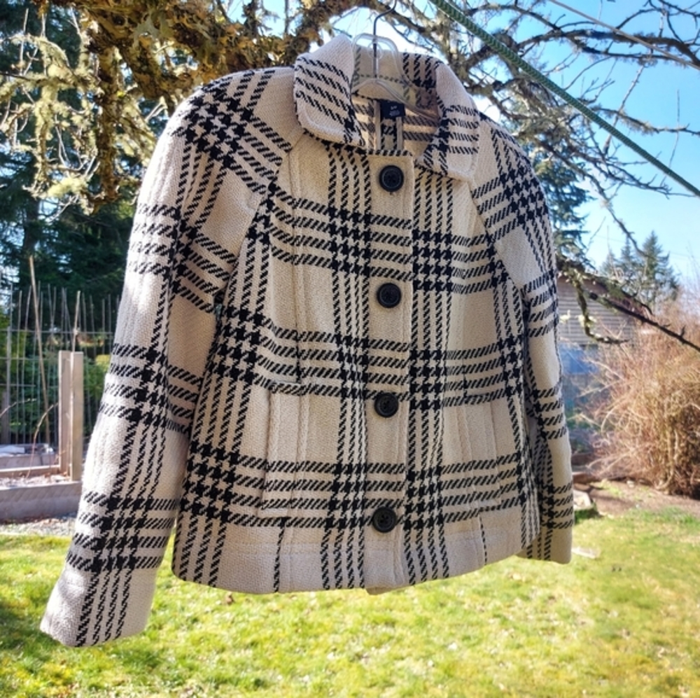 NWOT Gap recycled wool blend half lined jacket